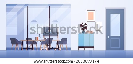 modern coworking area office interior empty no people open space cabinet room with furniture