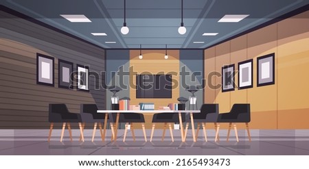modern coworking area office interior empty no people open space cabinet conference meeting room