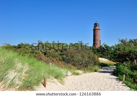 Similar – Image, Stock Photo Lighthouse Darßer Ort