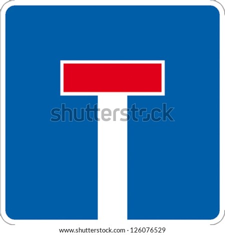 traffic sign dead end