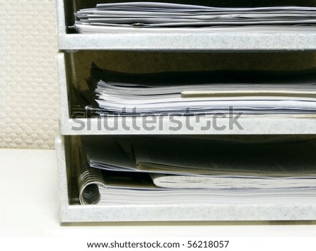 Documents and reports organized in folders