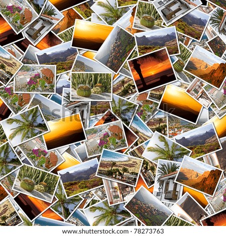 Background collage of Gran Canaria, Canary Islands photos