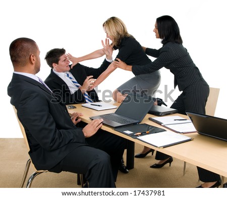 Business meeting turns into fight