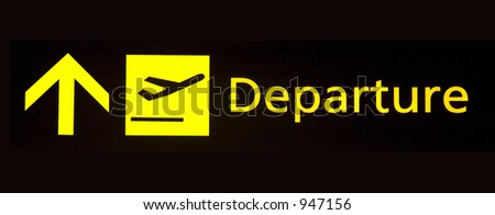 departure sign