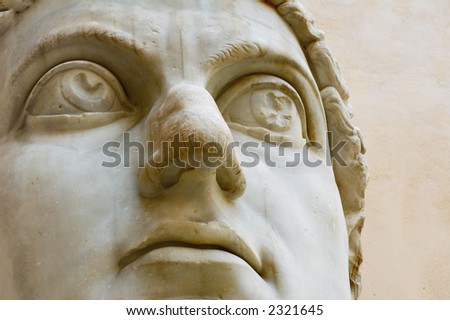 Head of emperor Constantine, Capitol, Rome