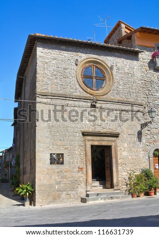 Church of St. Antonio Abate. Vitorchiano. Lazio. Italy.