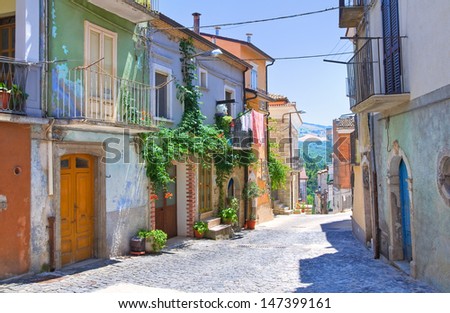 Alleyway. Roseto Valfortore. Puglia. Italy.