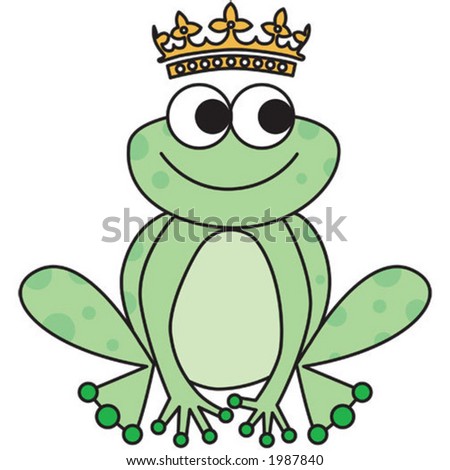 Frog Prince. Use Just The Frog, Just The Crown Or Both Together. Stock ...