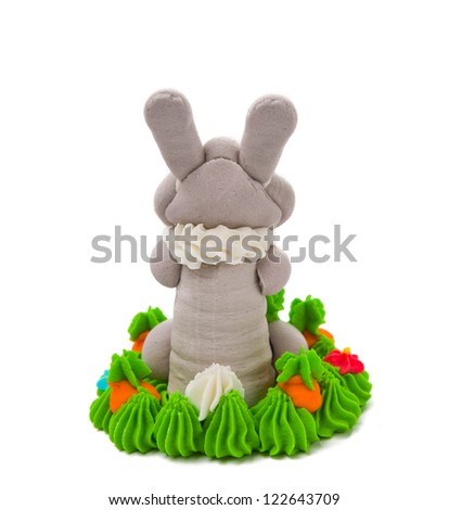 Easter bunny made Ã?Â¢??Ã?Â¢??out of icing sugar house