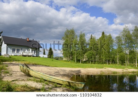 House on the little lake, Finland