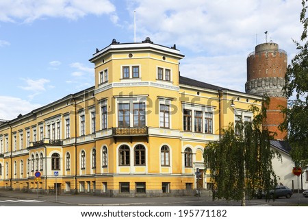 VAASA, FINLAND - JULY 5,2012:It is city on west coast of Finland.It received its charter in 1606,during reign of Charles IX of Sweden and is named after Royal House of Vasa.It has population of 66,405