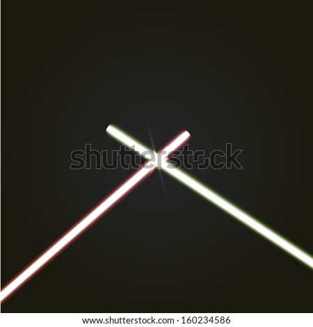 Crossed light sabers 