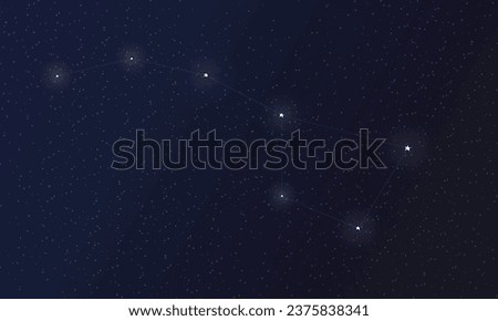 Similar – Image, Stock Photo Big Dipper or Ursa Major Constellation over Rural Landscape with Tent on a Hill in Provence, France