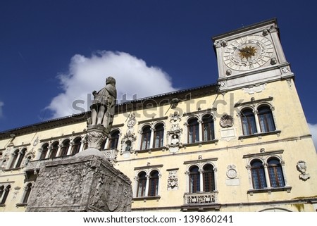 Palazzo dei Rettori and Torre Civica, important buildings in the Dolomites city of Belluno