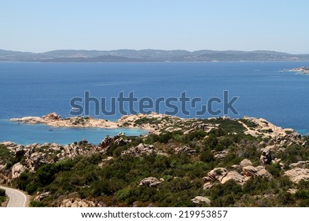 Panoramic view from La Maddalena, Sardinia, Italy