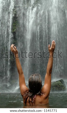 This brilliant nude woman under a waterfall Consider, that nude woman under a waterfall consider