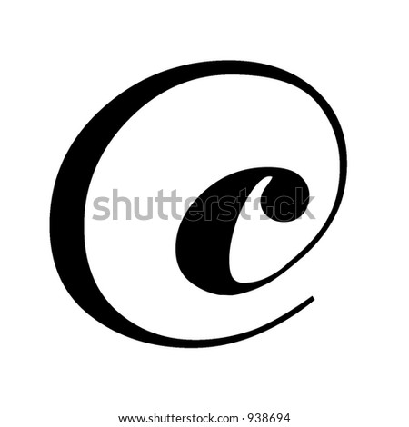 Cool Black Beveled Or Flat Modern Letters Of Alphabet C Stock Photo ...