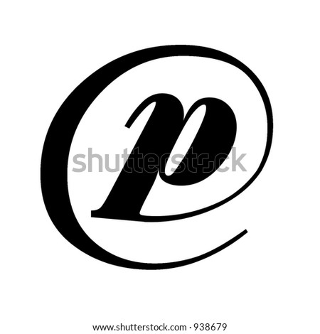 Cool Black Beveled Or Flat Modern Letters Of Alphabet P Stock Photo ...