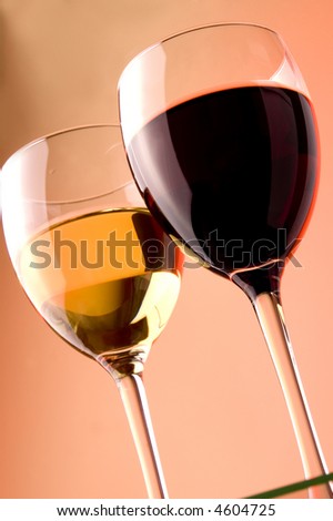 red wine white wine glass
