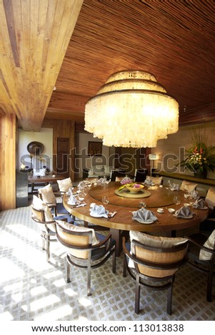 Garden restaurant's private dining room