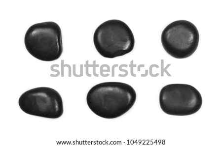 Similar – Image, Stock Photo Various pebbles on black sandy shore in sunlight