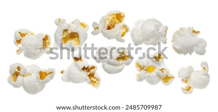 Similar – Image, Stock Photo Closeup of a single piece of homemade not perfect sushi roll. Isolated on dark black background. Roll containing avocado, surimi, cucumber and fried sesame seeds