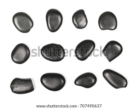 Similar – Image, Stock Photo Various pebbles on black sandy shore in sunlight