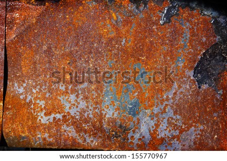 Old  rusty sheet metal, texture - natural background