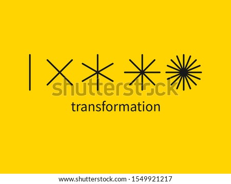 evolution logo, change metaphor, coaching sign, new life vector symbol, transform concept ストックフォト © 