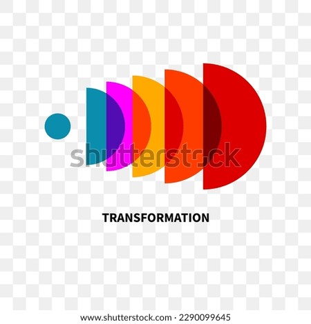 Music wave logo, development idea, progress and evolution concept. Coach, icon growth, transformation