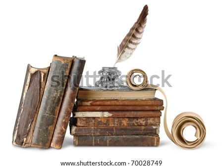 Similar – Image, Stock Photo Stack Of Antique Books Old