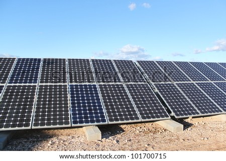 Solar panel renewable eco energy field