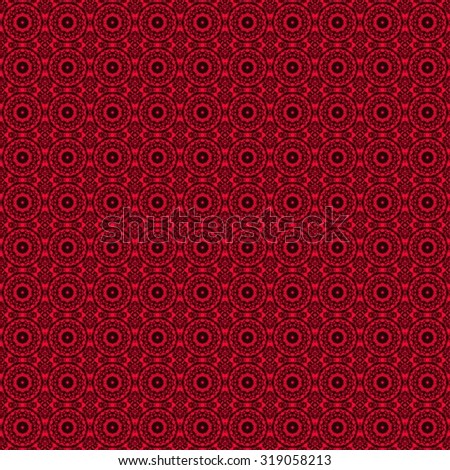 Oriental red and black seamless pattern. Royal luxury texture for textile wallpapers, advertisement, page fill, book covers etc. Vivid bohemian fabric