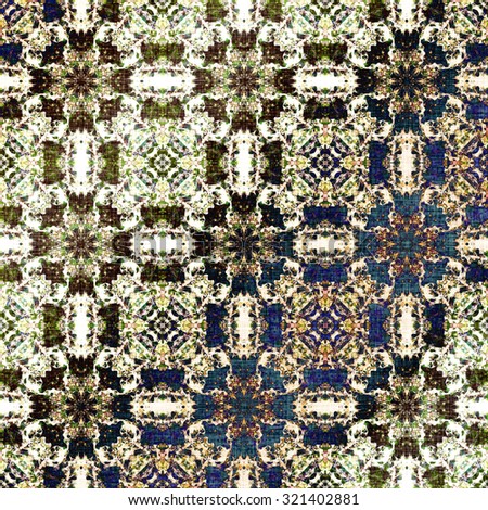 Luminous oriental pattern, indian traditional elements. Royal texture for textile, wallpapers, advertisement, page fill, book covers etc. Boho metallic fabric background