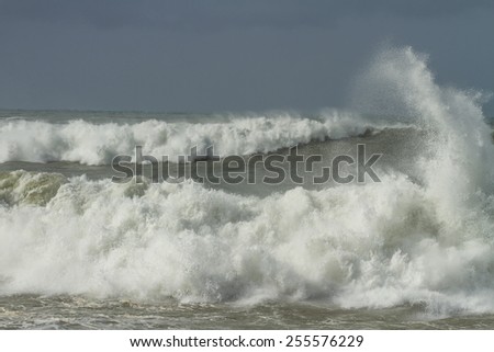 ocean waves during a storm