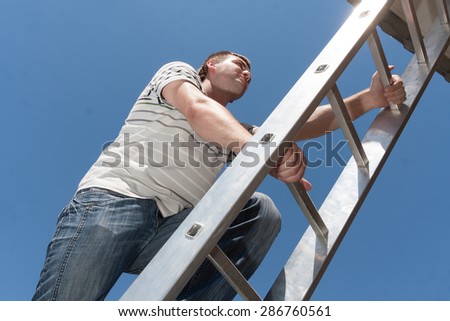 Man on the ladder