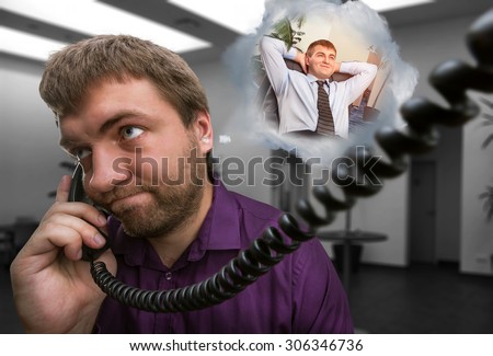 Man speaks on the phone