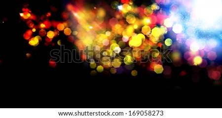 Abstract background.Holiday.Party. Golden Abstract Backdrop with Lights