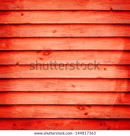 orange painted wooden planks side by side