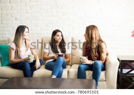 Similar – Image, Stock Photo pretty woman talking with her phone II , cuba