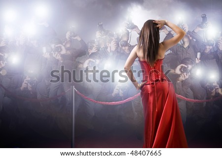 Similar – Image, Stock Photo Elegant woman with fan performing Flamenco dance