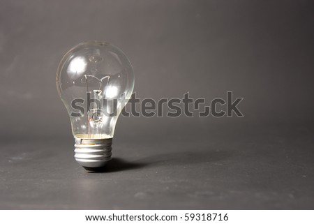 bright idea concept with light bulb