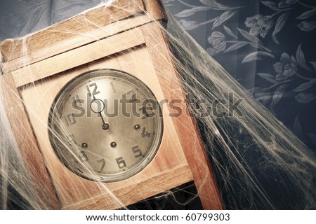 high contrast photo of old wall clock