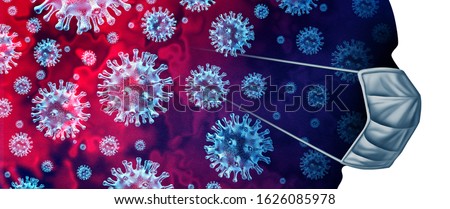 Contagious coronavirus outbreak and coronaviruses influenza medical crisis as dangerous flu strain cases or pandemic public health risk concept with disease cells as a 3D render.