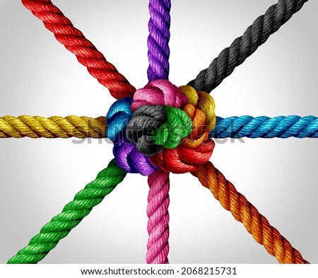 Similar – Image, Stock Photo rope team | secure something somehow