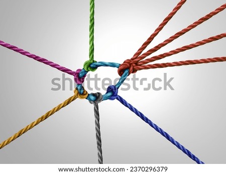 Similar – Image, Stock Photo Rope team with forms made of fabric in the wind