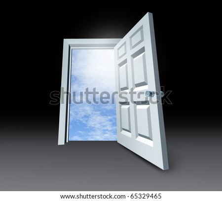 door to the light of reality destiny soul spirit within searching sky
