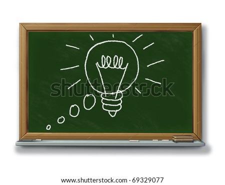 Idea Concept Innovation New Thoughts Invention Spark Of Genius Black ...