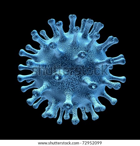 Virus And Bacterium Medical Symbol Represented By A Single Microscopic ...