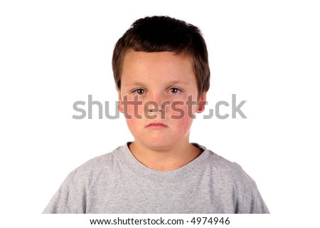 Sick Boy Child With Red Eyes And Red Spots All Over Him Stock Photo ...